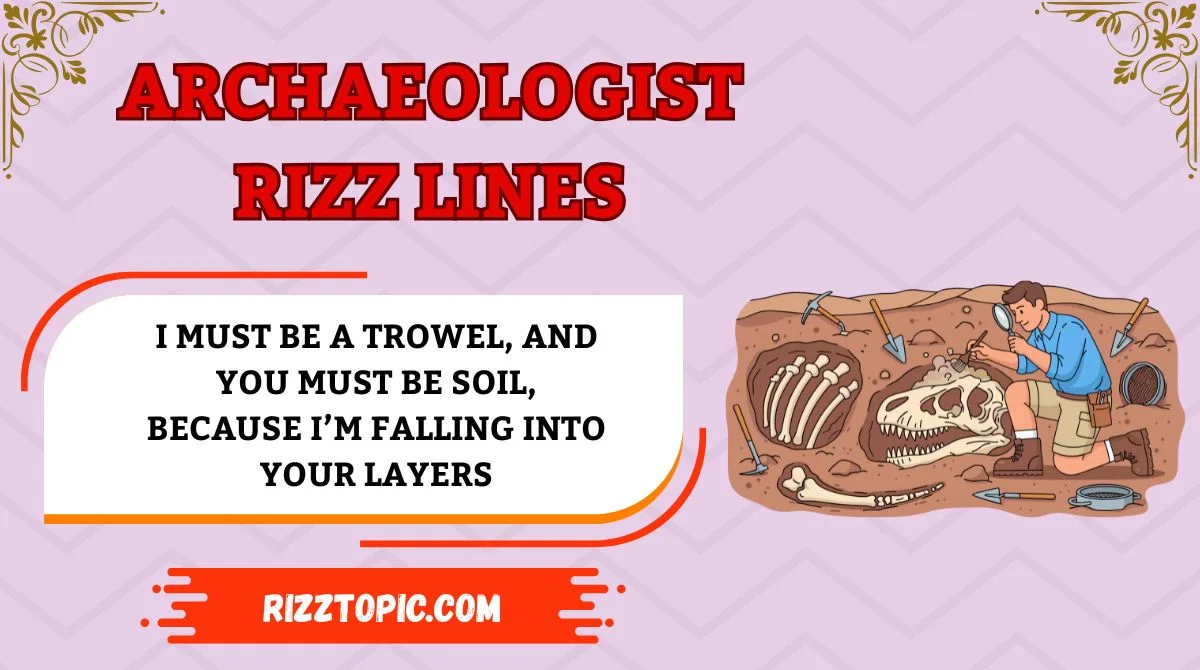 Archaeologist Rizz Lines
