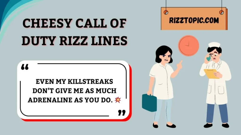 Cheesy Call of Duty Rizz Lines