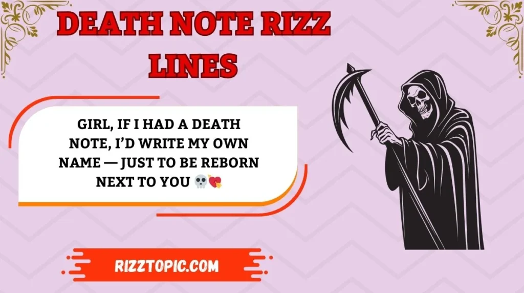 Death Note Rizz Lines