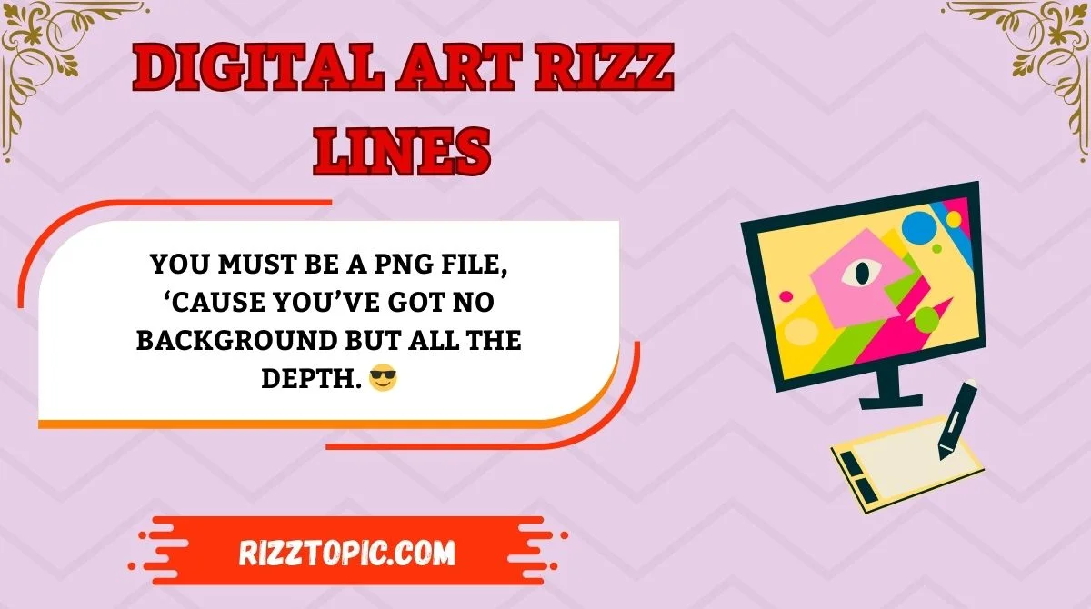 Digital Art Rizz Lines