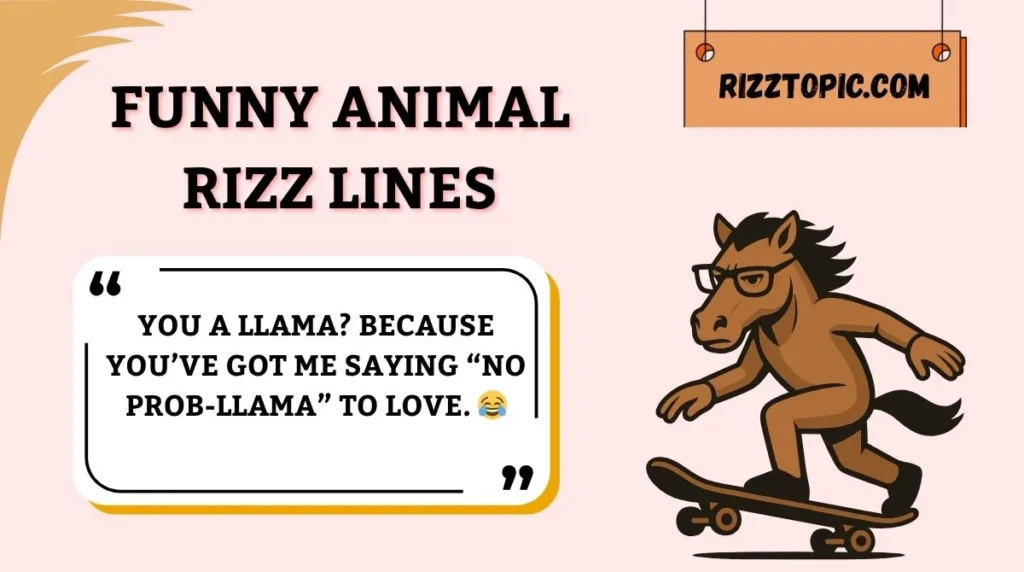 Funny Animal Rizz Lines