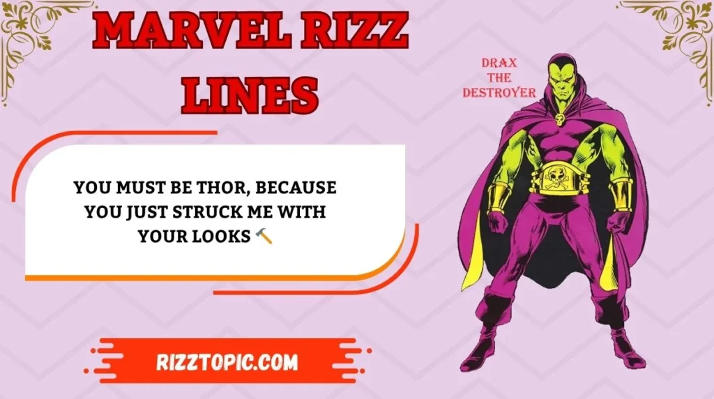 Marvel Rizz Lines