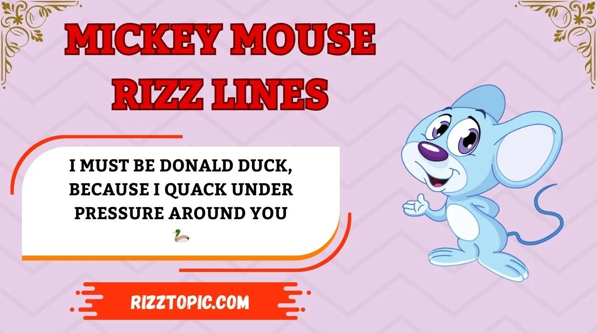 Mickey Mouse Rizz Lines