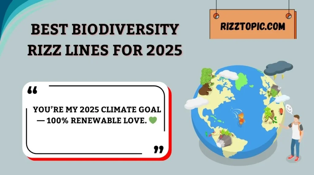 Best Biodiversity Rizz Lines for 2025