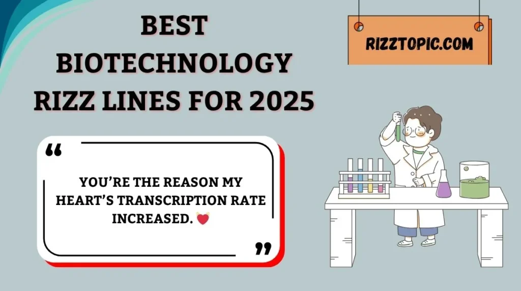 Best Biotechnology Rizz Lines for 2025