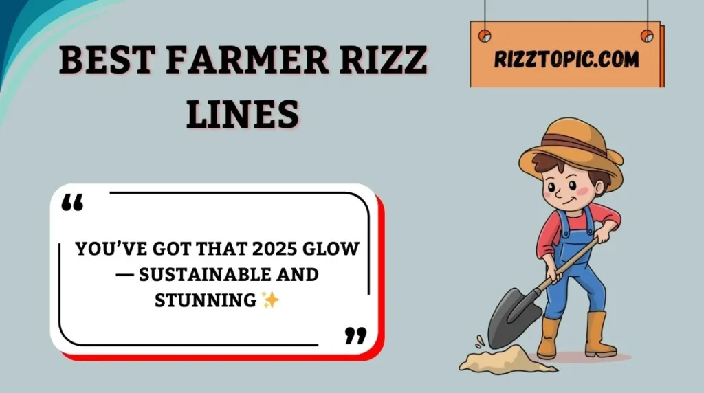 Best Farmer Rizz Lines
