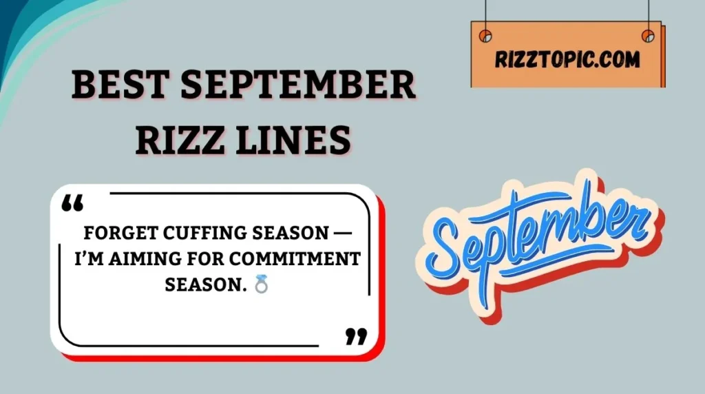 Best September Rizz Lines