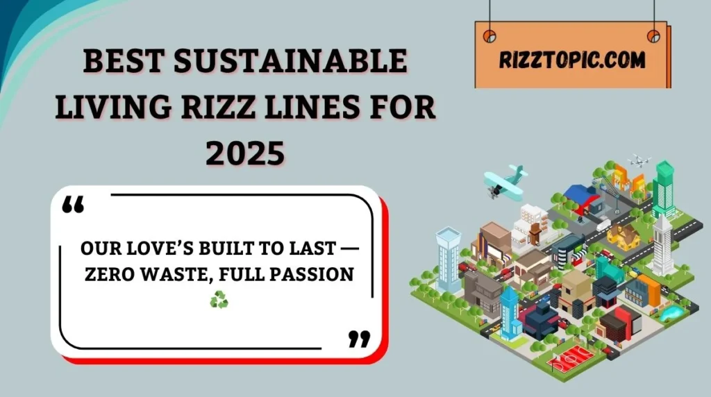 Best Sustainable Living Rizz Lines for 2025