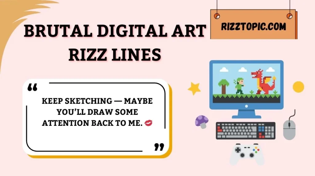 Brutal Digital Art Rizz Lines