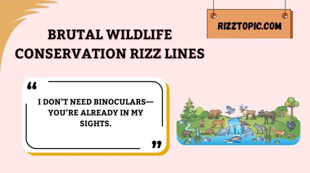 Brutal Wildlife Conservation Rizz Lines