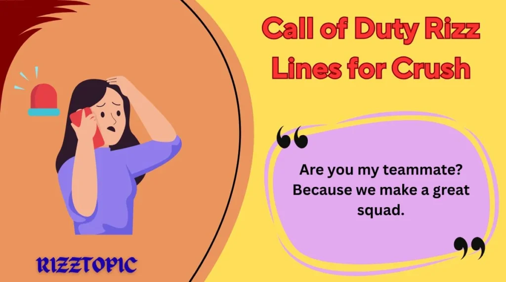 Call of Duty Rizz Lines for Crush
