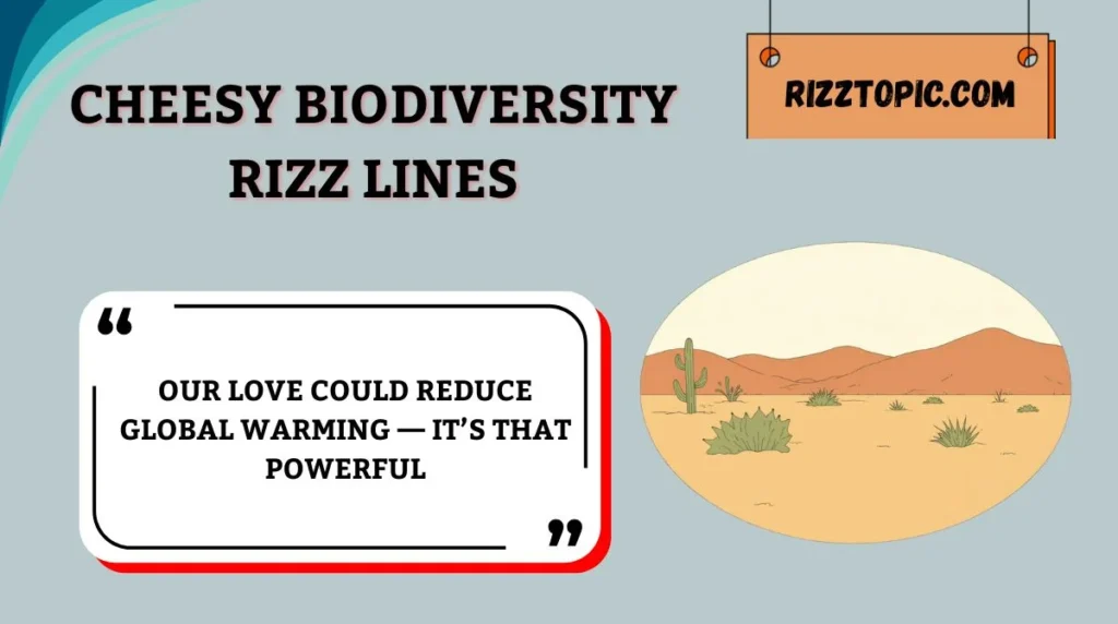 Cheesy Biodiversity Rizz Lines