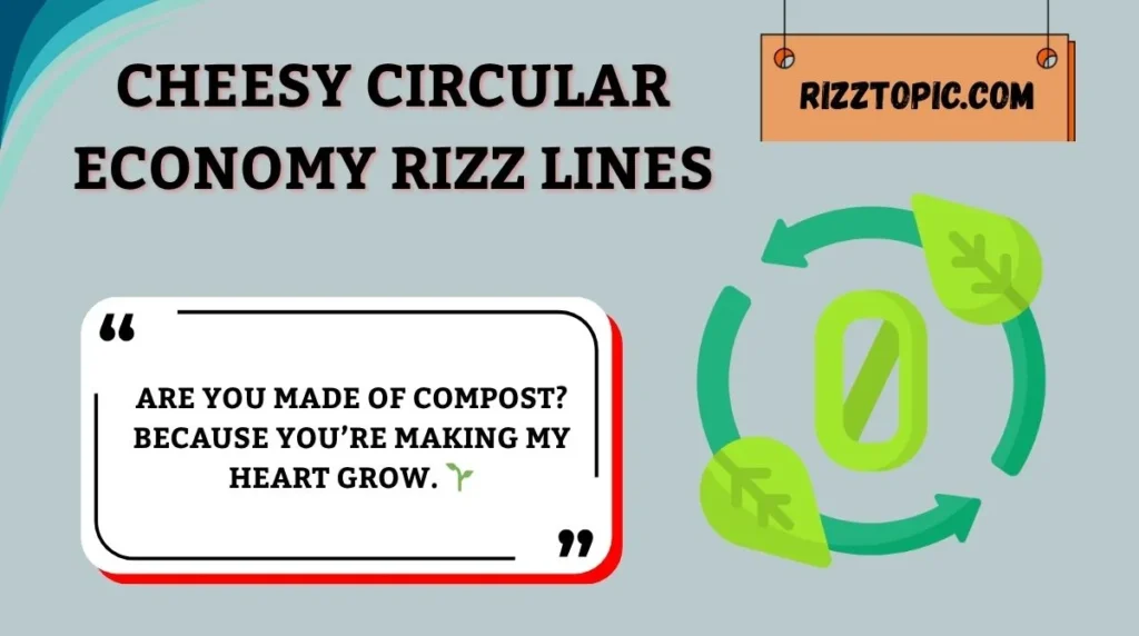 Cheesy Circular Economy Rizz Lines