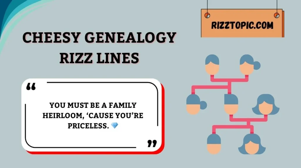 Cheesy Genealogy Rizz Lines