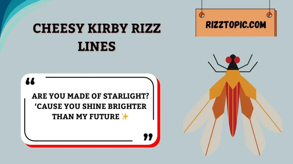 Cheesy Kirby Rizz Lines