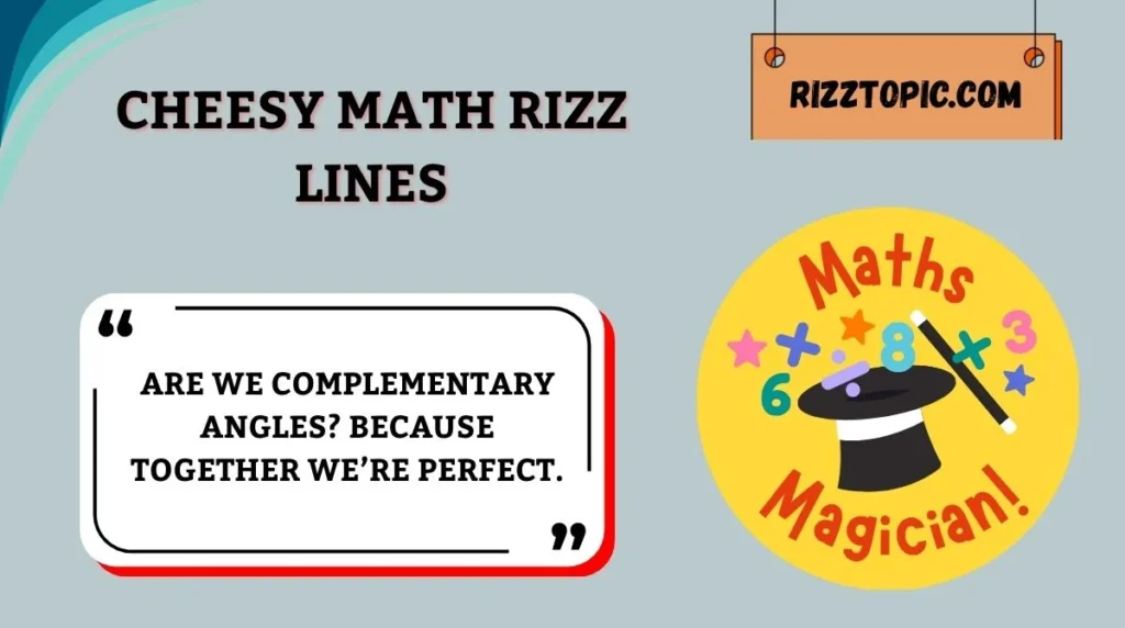 Cheesy Math Rizz Lines