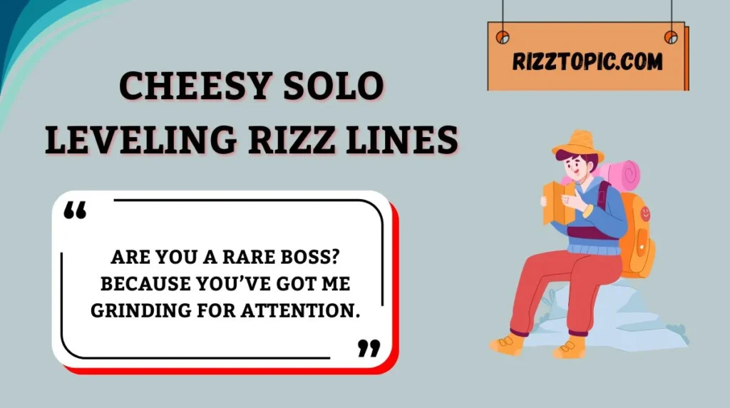 Cheesy Solo Leveling Rizz Lines