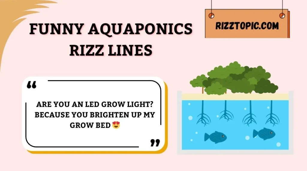 Funny Aquaponics Rizz Lines