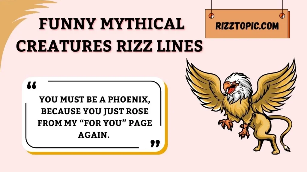 Funny Mythical Creatures Rizz Lines 
