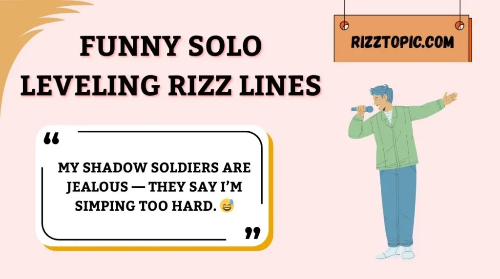Funny Solo Leveling Rizz Lines