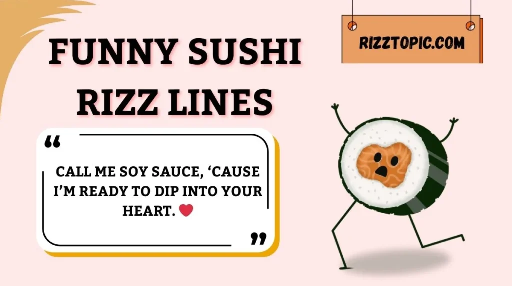Funny Sushi Rizz Lines