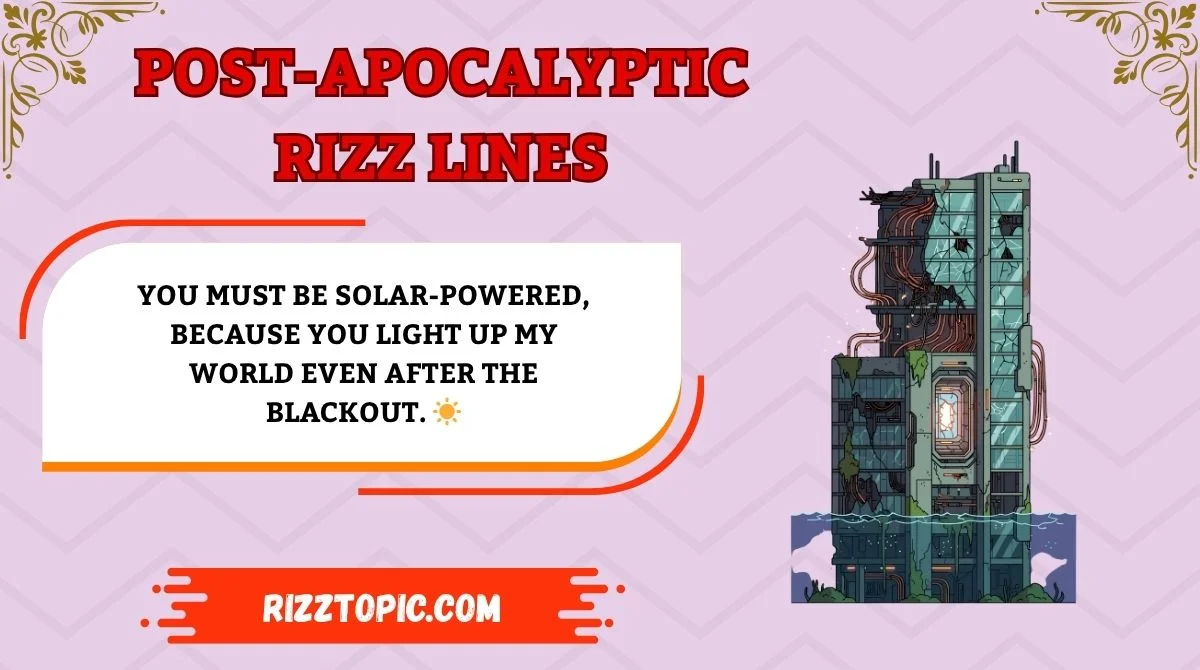 Post-Apocalyptic Rizz Lines