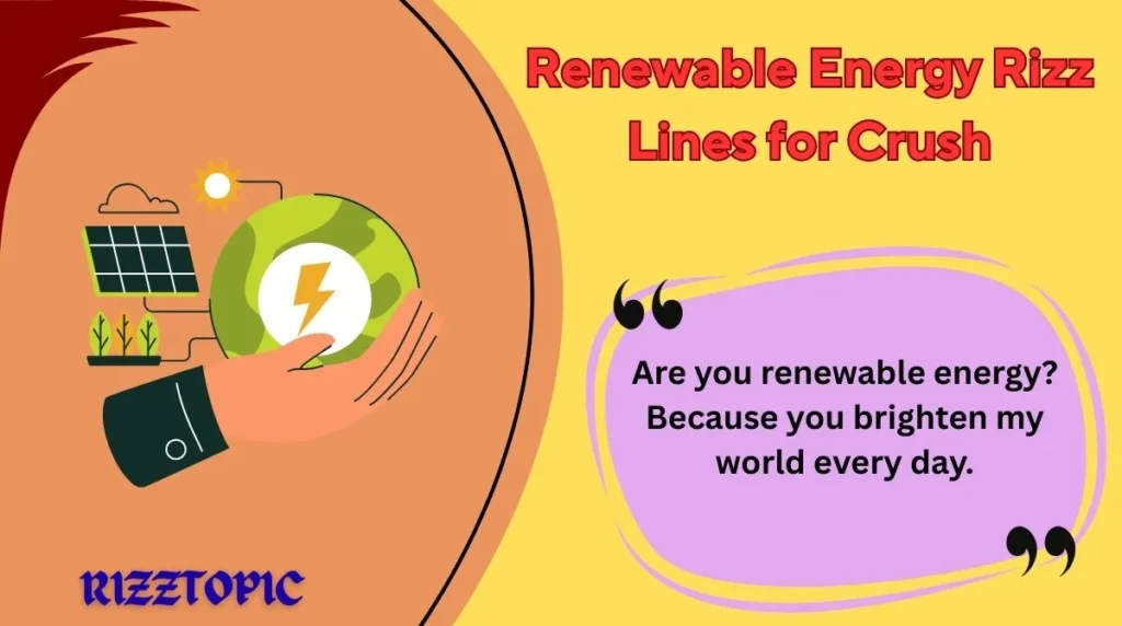 Renewable Energy Rizz Lines for Crush