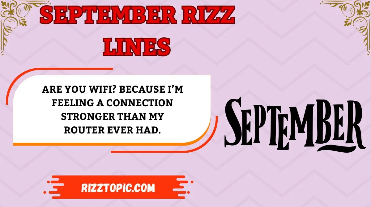 September Rizz Lines