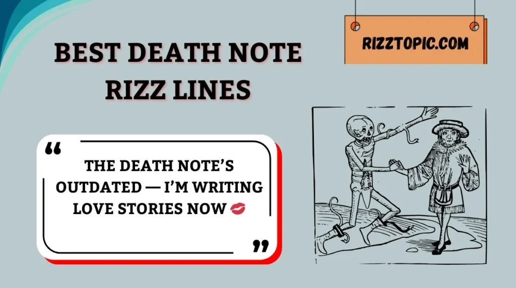 Best Death Note Rizz Lines