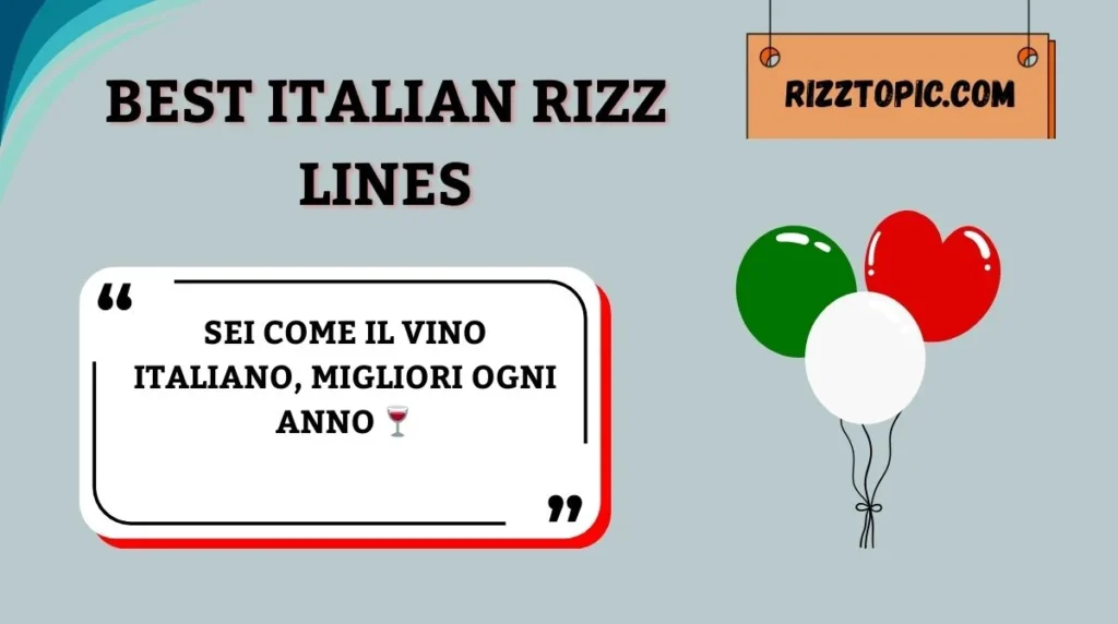 Best Italian Rizz Lines