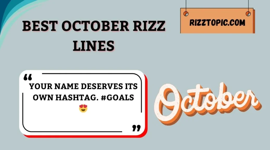 Best October Rizz Lines