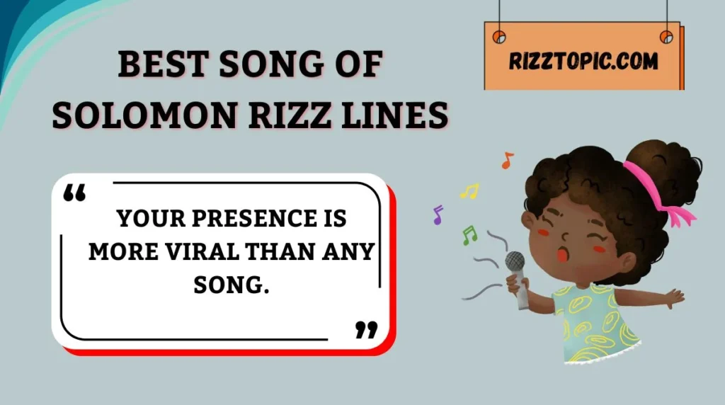 Best Song of Solomon Rizz Lines