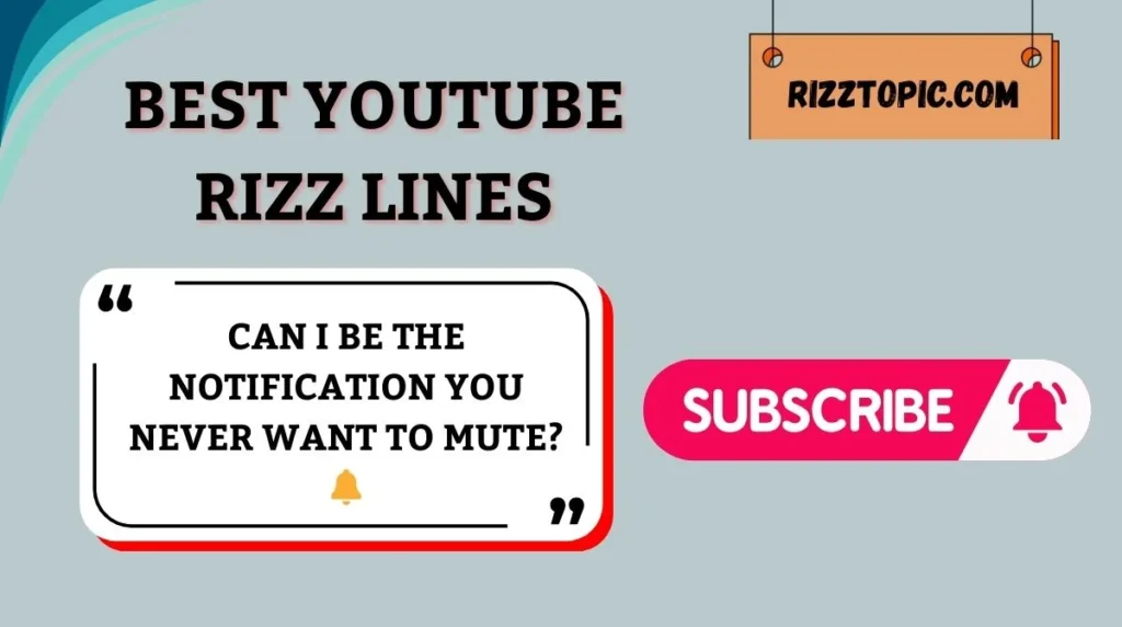 Best YouTube Rizz Lines