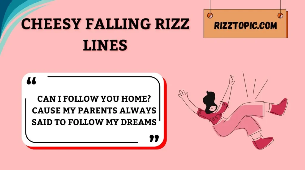 Cheesy Falling Rizz Lines