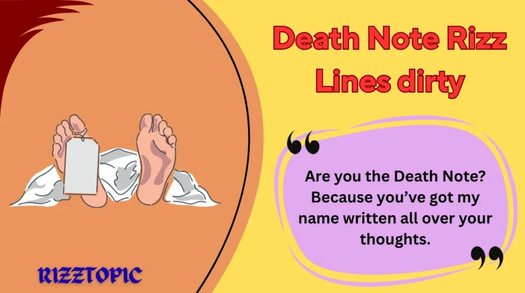 Death Note Rizz Lines dirty