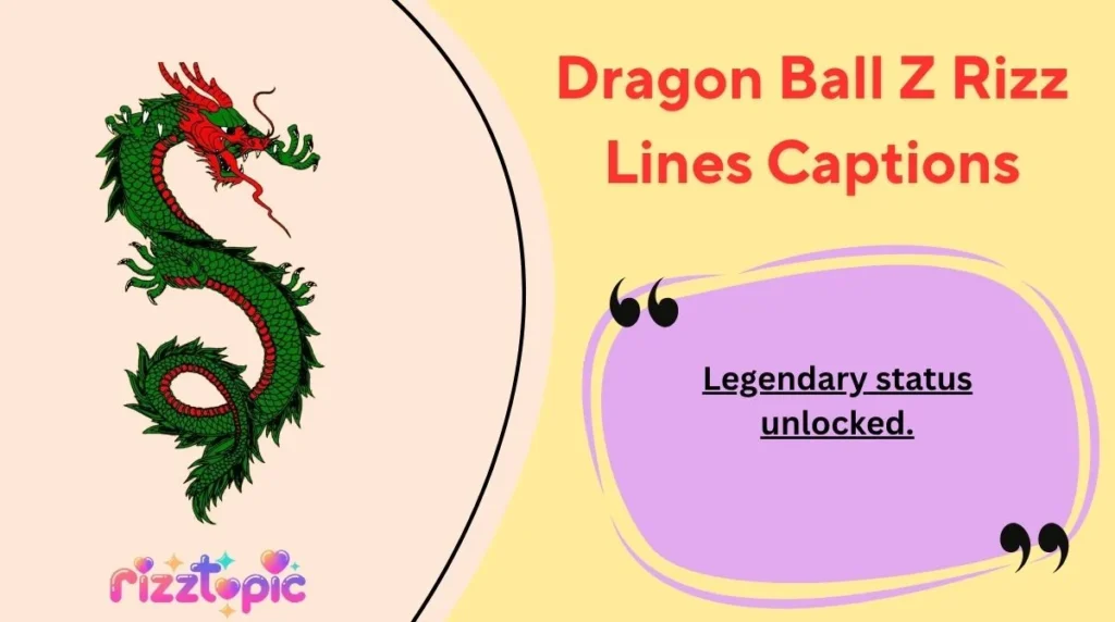 Dragon Ball Z Rizz Lines Captions