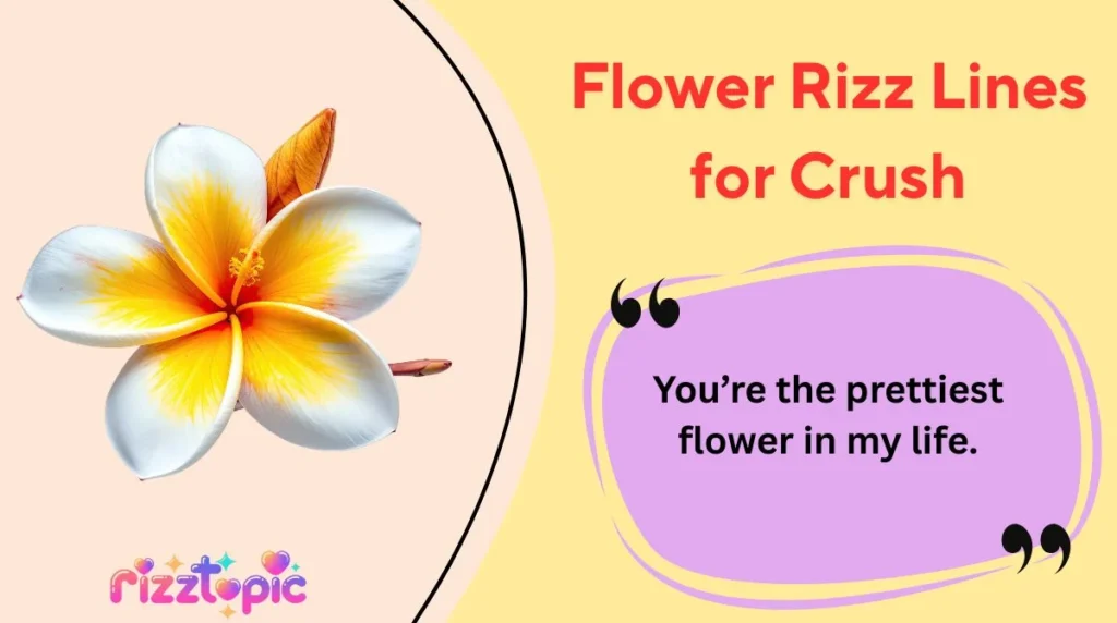 Flower Rizz Lines for Crush