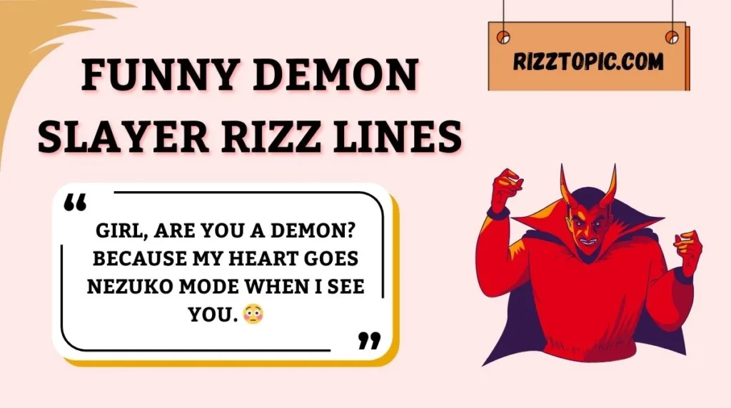 Funny Demon Slayer Rizz Lines