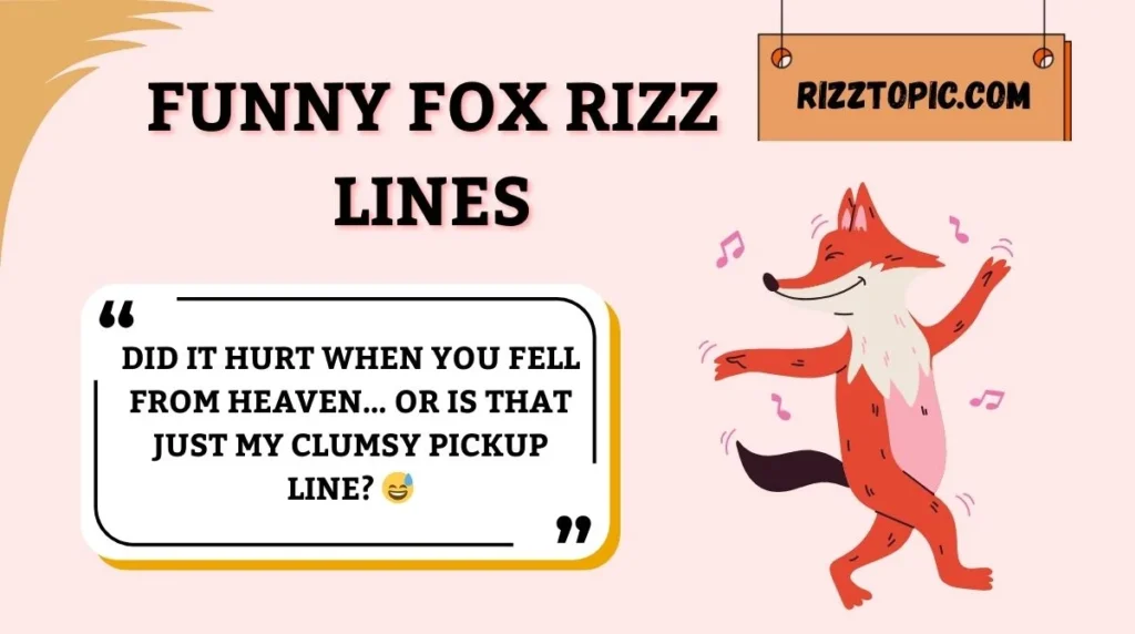 Funny Fox Rizz Lines