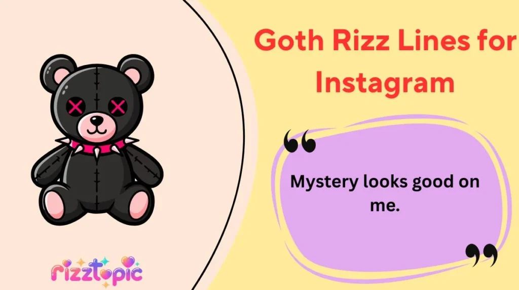 Goth Rizz Lines for Instagram