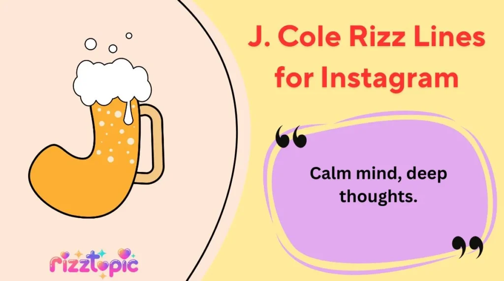 J. Cole Rizz Lines for Instagram