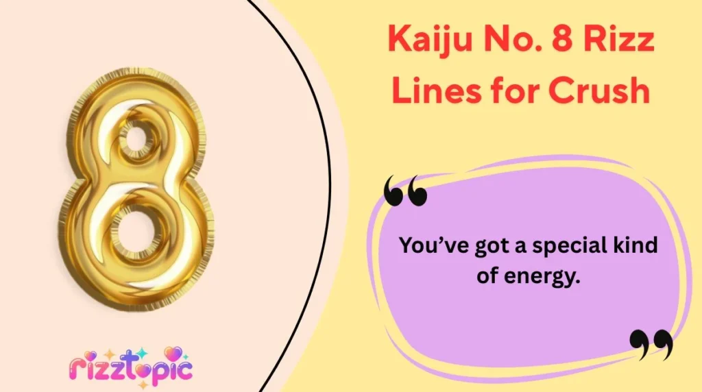 Kaiju No. 8 Rizz Lines for Crush