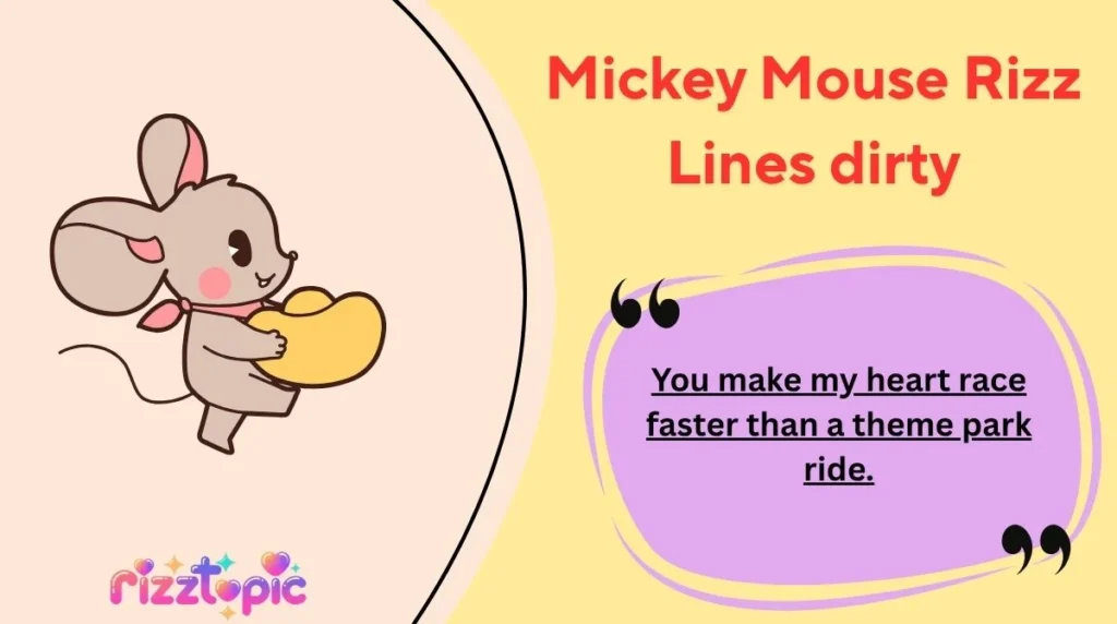 Mickey Mouse Rizz Lines dirty