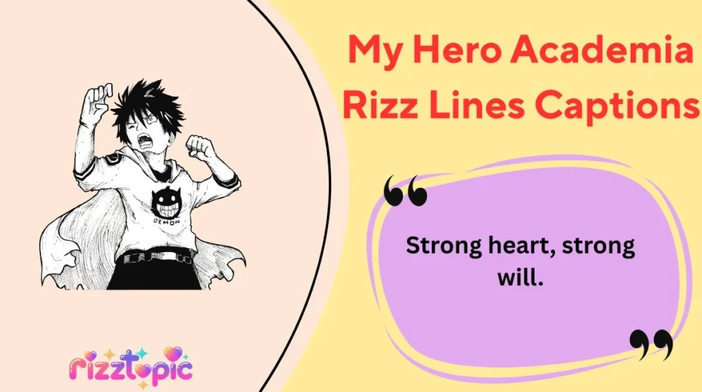 My Hero Academia Rizz Lines Captions
