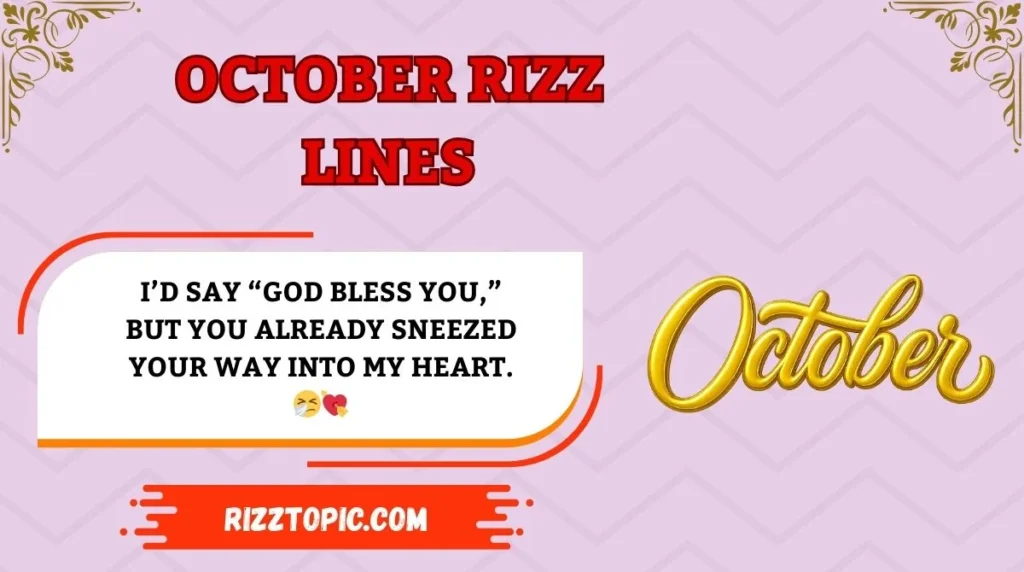October Rizz Lines