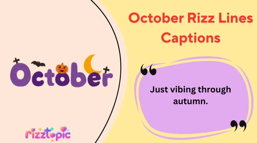 October Rizz Lines Captions