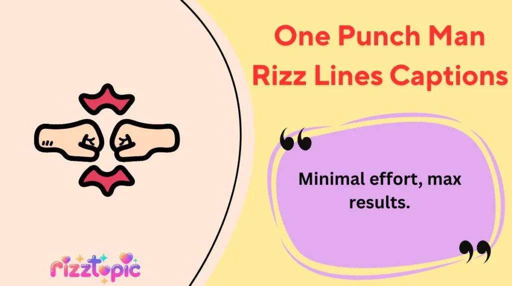 One Punch Man Rizz Lines Captions