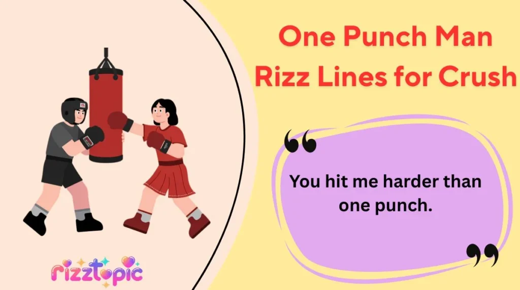 One Punch Man Rizz Lines for Crush