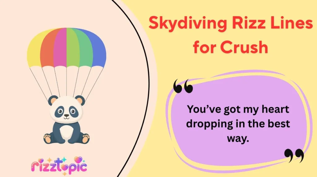Skydiving Rizz Lines for Crush