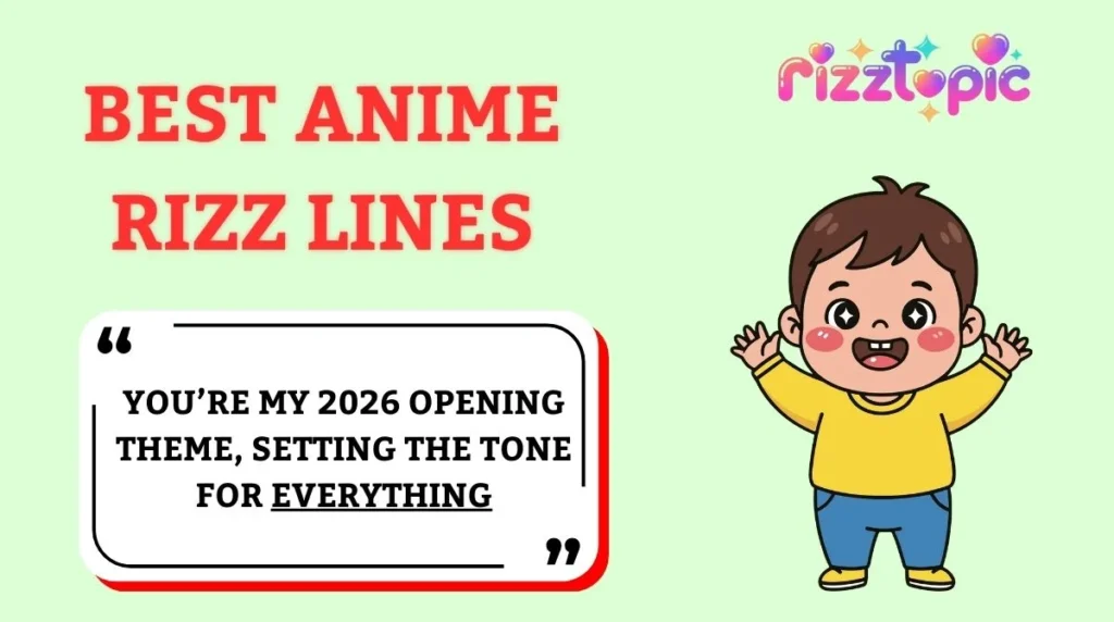 Best Anime Rizz Lines